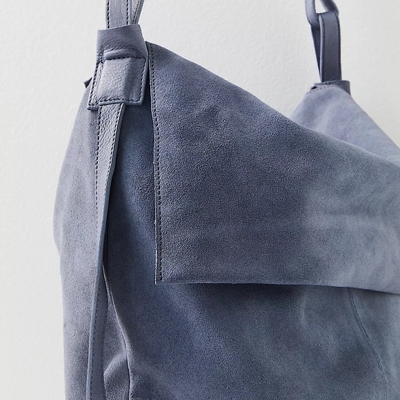 NEW Free People Roswell Slouchy Suede Messenger - Picture 3 of 12
